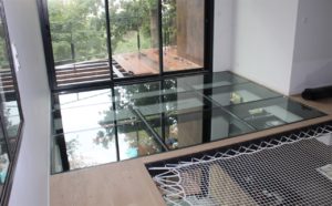 Plancher verre design